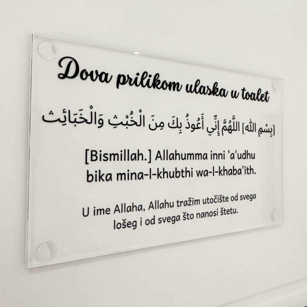 Dua-Tafel aus Acrylglas (4er Set)