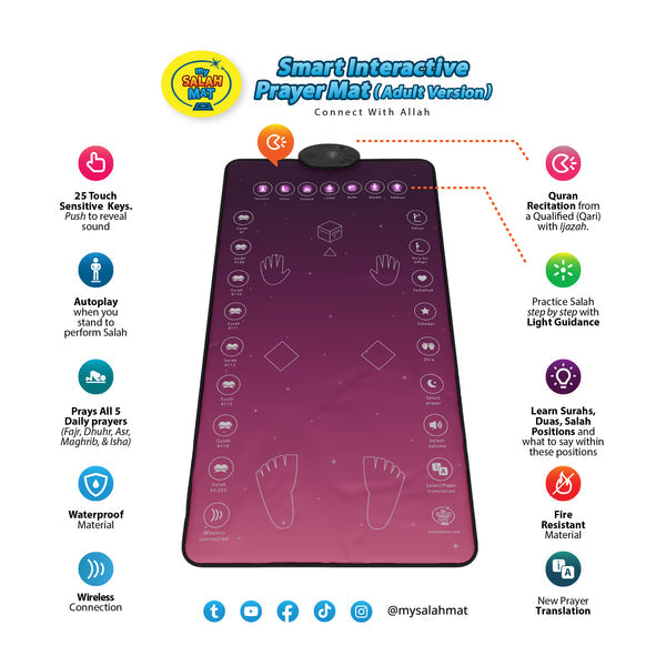 Gebetsmatte (für Jugendliche & Erwachsene) "RAHMA-Version"