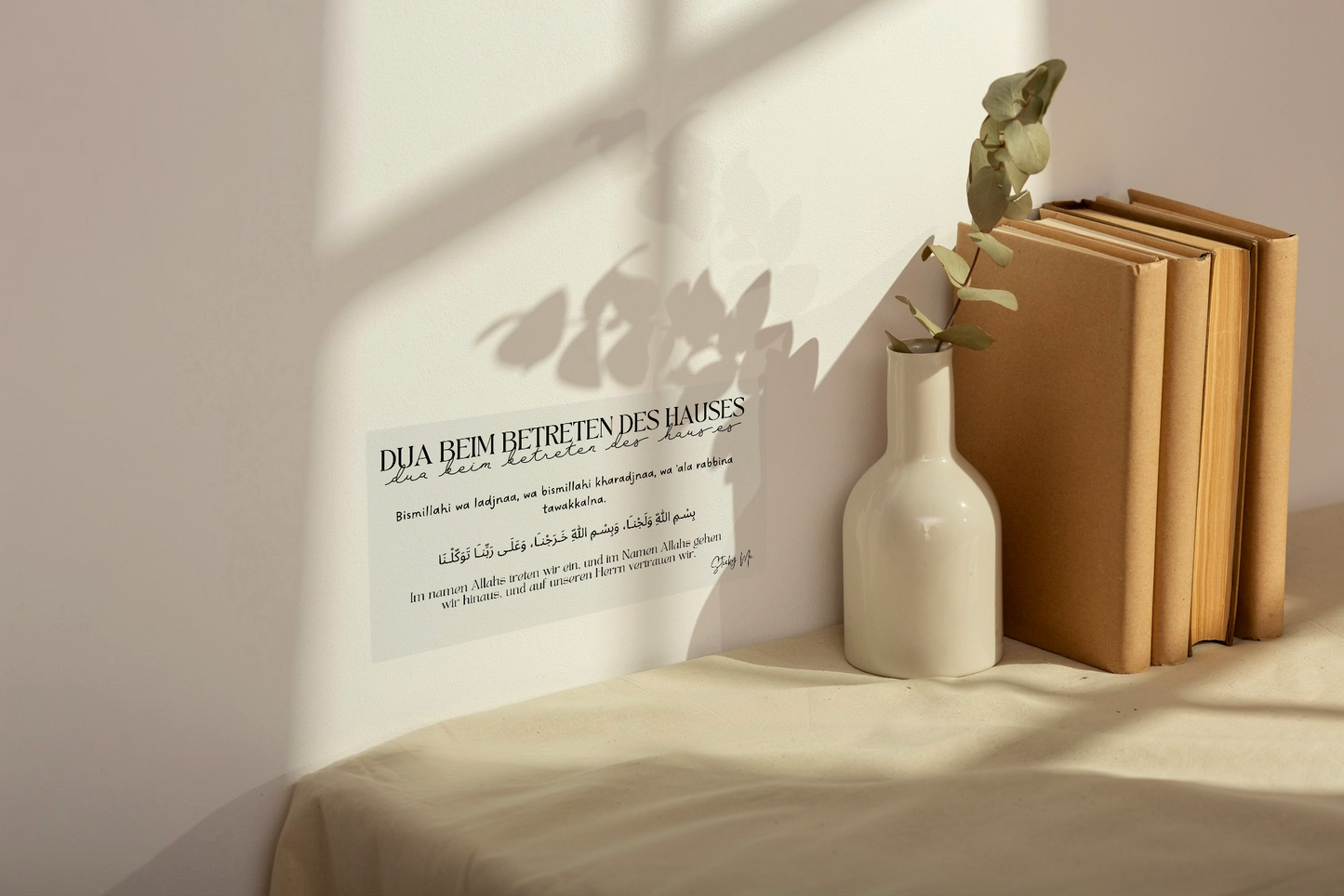 Wandsticker "10 Duas" (Arabisch - Deutsch)