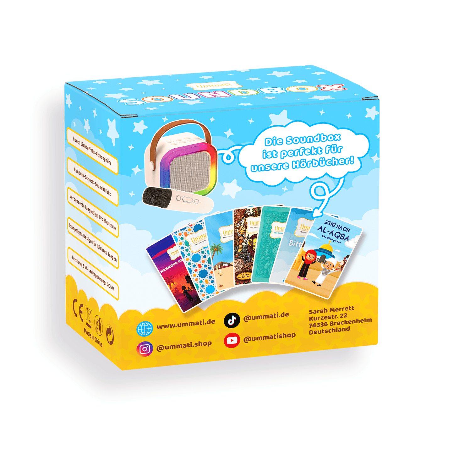 Soundbox (Bluetooth-Lautsprecher) mit Mikrophon
