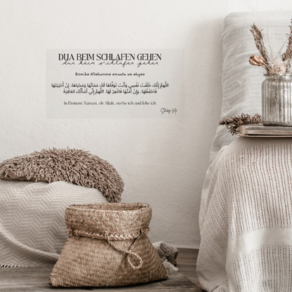 Dua-Wandsticker (Arabisch - Deutsch)