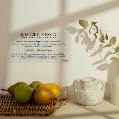 Dua-Wandsticker (Arabisch - Deutsch)