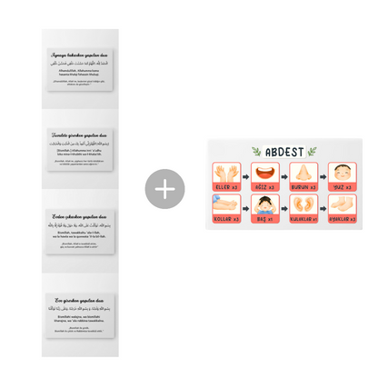 Dua/Wudu-Tafeln aus Acrylglas