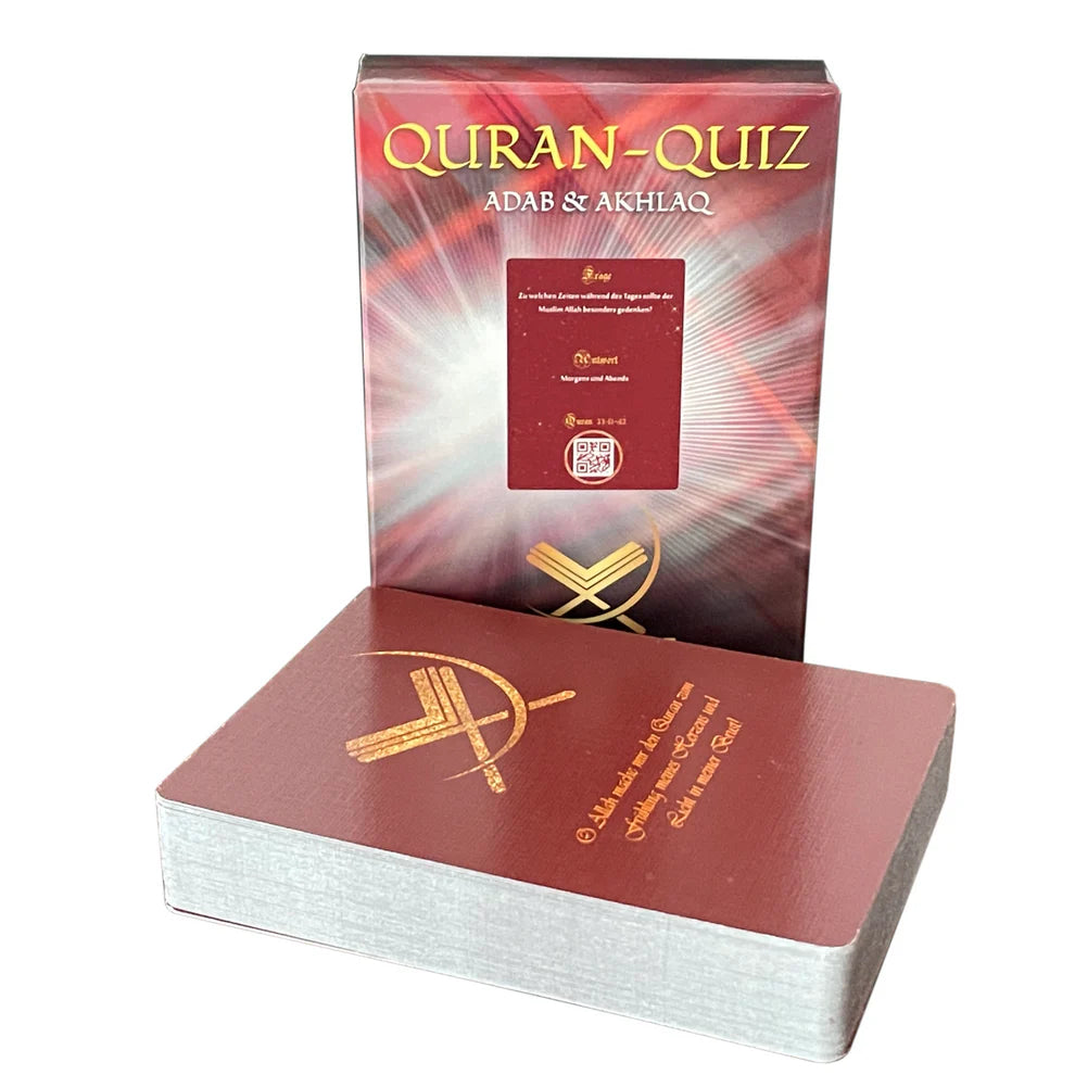 3er Luxus-Geschenkset in edler Verpackung Quran Quizspiel