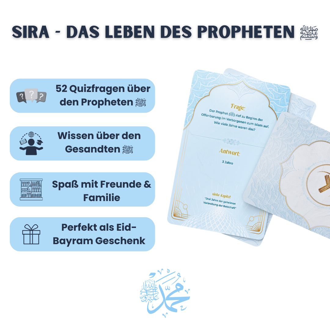 Sira Quizspiel für Freunde und Familie - die Geschichte unseres Propheten Teil 2