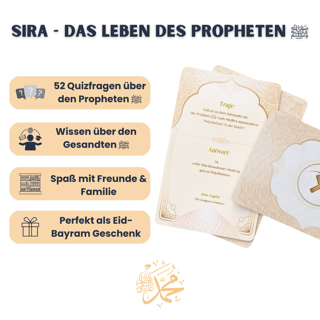 Sira Quizspiel für Freunde und Familie - die Geschichte unseres Propheten Teil 3