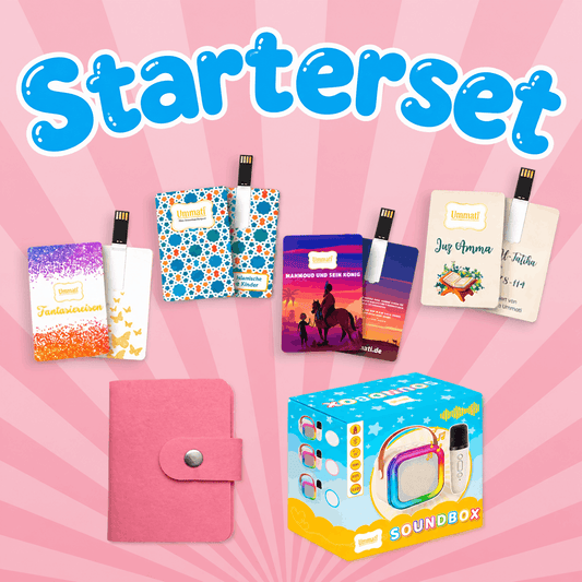 Starter-Set: Soundbox + 4 USB-Hörbücher + USB-Täschchen